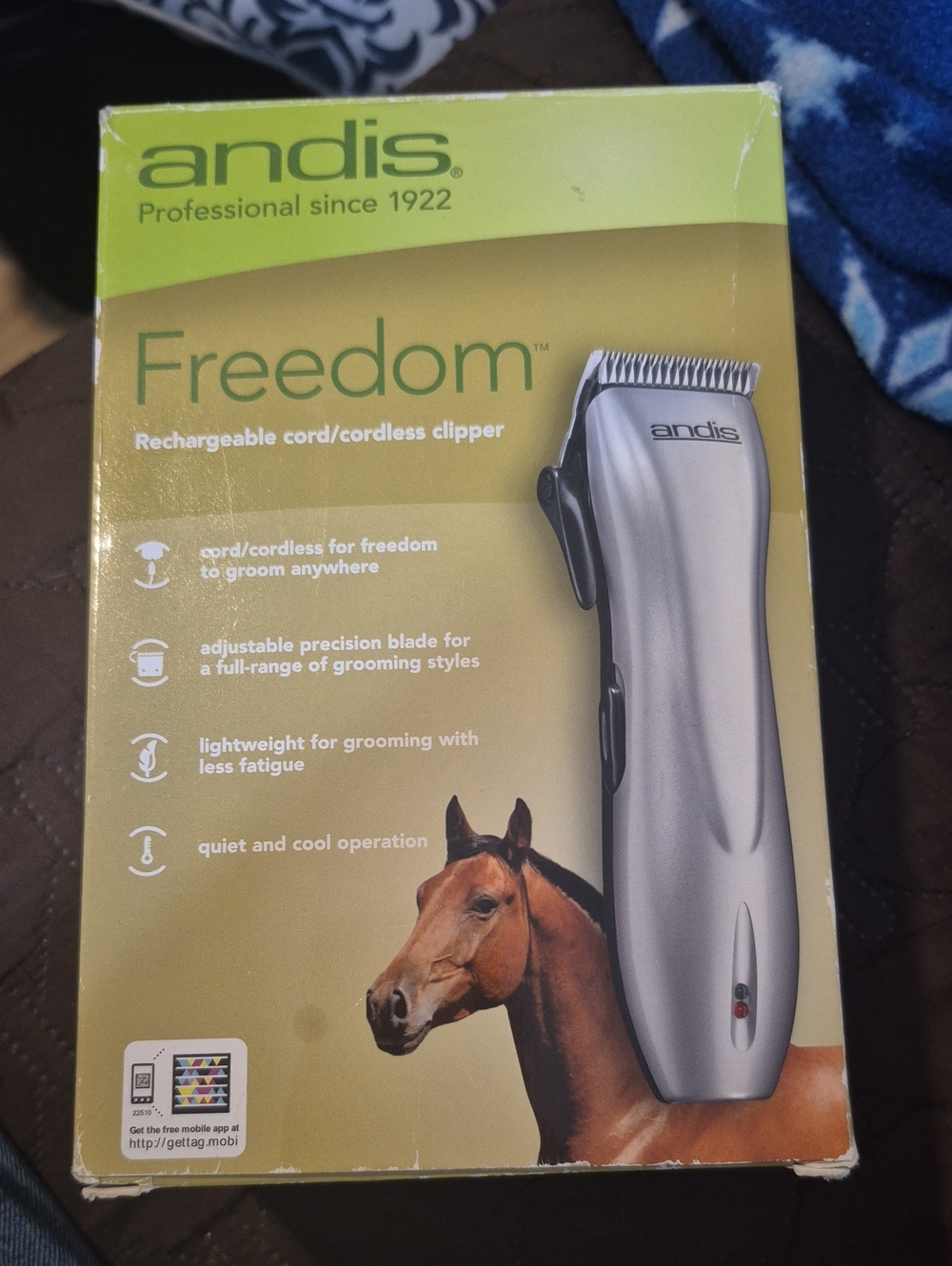 New andis rechargeable cord/cordless clipper